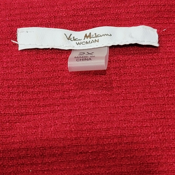 2X Ribbed Rhinestone Studded Bling Sweater Wool Blend, EUC - Picture 5 of 5